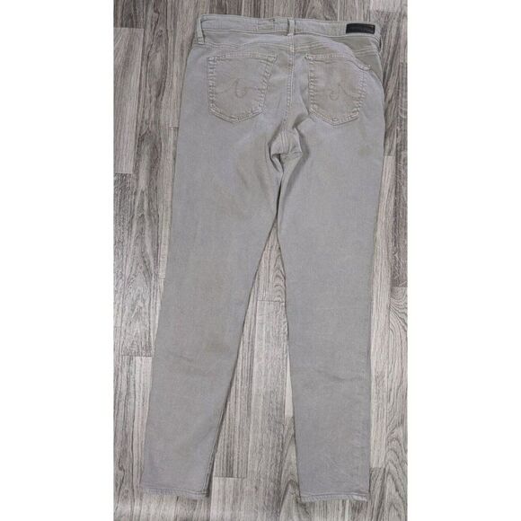 Adriano Goldschmied Womens Size 29 R Embroidered Ankle Grey Leggings Jeans - Picture 2 of 10